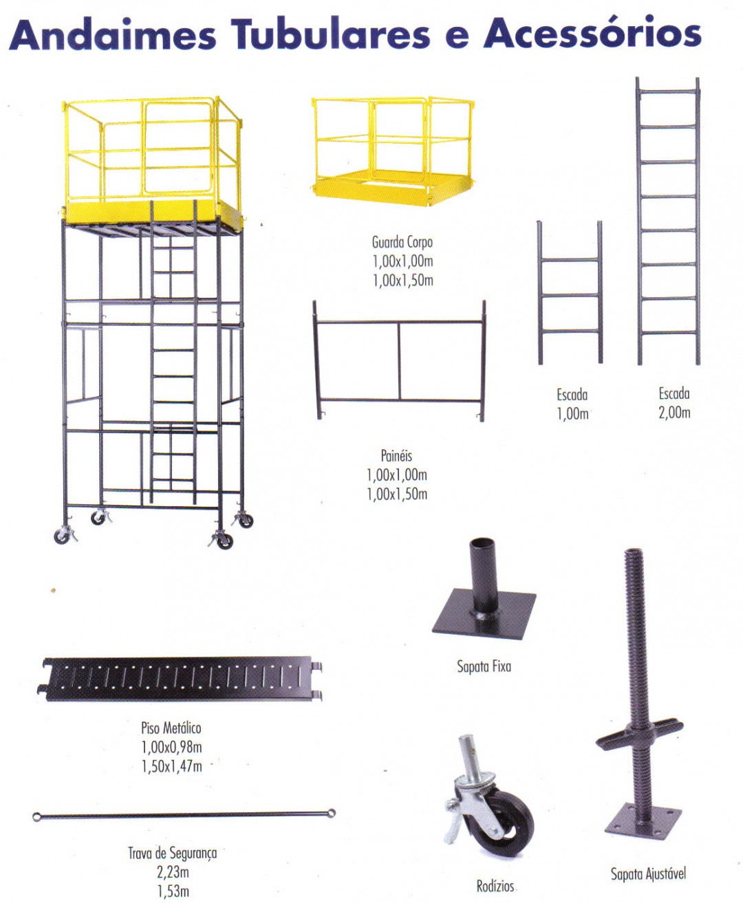 Loca O De Andaime Tubular Com Guarda Corpo Vigo Andaimes